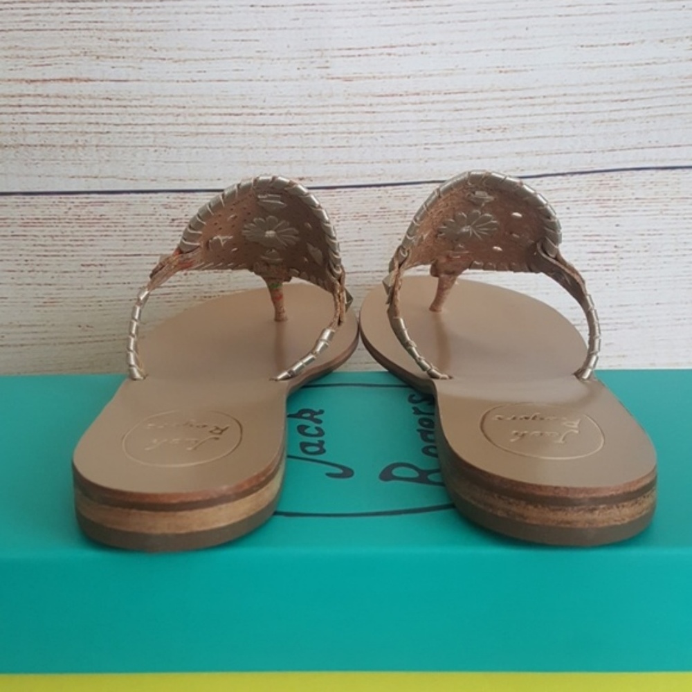 New Jack Rogers Georgica Leather Sandals - Picture 4 of 6
